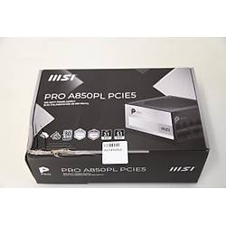 MSI PRO A850PL PCIE5 850W 80+ Platinum Siyah (Outlet - Kutusu Hasarl�)