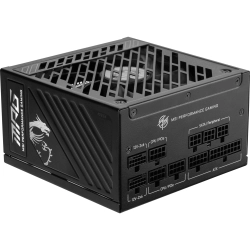 MSI PSU MPG A1250GS PCIE5 1250W 80+ GOLD ATX 3.1 PCIE 5.1 2X 12V-2X6 POWER SUPPLY