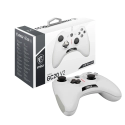 MSI GG FORCE GC20 V2 BEYAZ OYUN KOLU PC/KONSOL/ANDROID 4.1+ DESTEGI 2 MILYON BASIS ANAHTARLAR CIFT TITRESIM MOTORU 2M/30CM ANTROID K