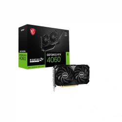 MSI VGA GEFORCE RTX 4060 VENTUS 2X BLACK 8G RTX4060 8GB GDDR6 128B DX12 PCIE 4.0 X8 (3XDP 1XHDMI)