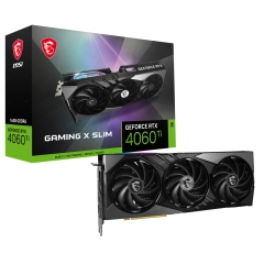 MSI VGA GEFORCE RTX 4060 TI GAMING X SLIM 16G RTX4060TI 16GB GDDR6 128B DX12 PCIE 4.0 X16 (3XDP 1XHDMI)