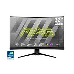 MSI 31.5 MAG 325CQRXF 2560x1440 (WQHD) 16:9 CURVE 1000R RAPID VA 240HZ 1MS ADAPTIVE-SYNC GAMING MONITOR
