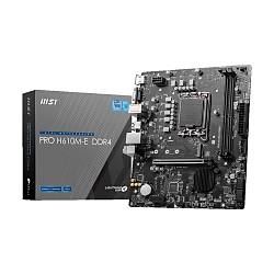 MSI MB PRO H610M-E DDR4 SOKET 1700 DDR4 3200(OC) HDMI VGA M.2 USB3.2 1X 1G LAN MATX