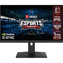 MSI 27 OPTIX G273QPF FLAT RAPID IPS 2560X1440 (WQHD) 16:9 165HZ 1MS G-SYNC COMPATIBLE GAMING MONITOR