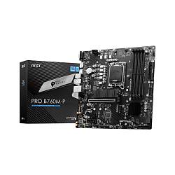 MSI MB PRO B760M-P SOKET 1700 DDR5 6800(OC) PCI-E ,M.2 USB3.2 HDMI,DP,VGA 1X 1G LAN MATX