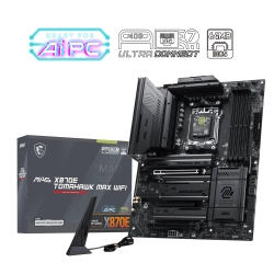 MSI MAG X870E TOMAHAWK MAX WIFI DDR5 8400 MHz (OC) M.2x4 USB 3.2 HDMI Wi-Fi 7 RGB ATX