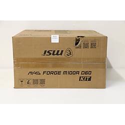 MSI MAG FORGE M100A D60 4x120mm ARGB Fanl� 600W 80+ Siyah Micro ATX Gaming Kasa (Outlet - Kutusu Hasarl�)