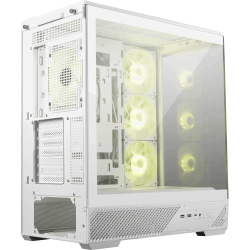 MSI MAG PANO 130R PZ WHITE TEMPERLI CAM 3X120MM REVERSE AGRB 1X120MM ARGB FAN ATX BEYAZ PANORAMIK GAMING BILGISAYAR KASASI