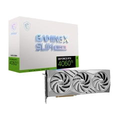MSI VGA GEFORCE RTX 4060 TI GAMING X SLIM WHITE 16G RTX4060TI 16GB GDDR6 128B DX12 PCIE 4.0 X16 (3XDP 1XHDMI)