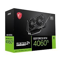 MSI VGA GEFORCE RTX 4060 TI VENTUS 2X BLACK 8G OC RTX4060TI 8GB GDDR6 128B DX12 PCIE 4.0 X16 (3XDP 1XHDMI)