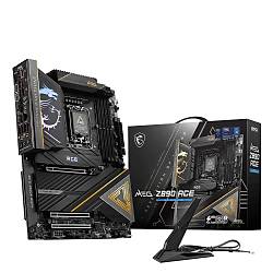 MSI MB MEG Z890 ACE SOKET 1851 DDR5 9200MHZ(OC) USB 20GBPS 5XM.2 2XTB4 HDMI DISPLAY 10G LAN WIFI7 ATX
