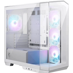 MSI MAG PANO M100R PZ WHITE TEMPERLI CAM 3X120MM 1X120MM ARGB FAN MATX BEYAZ PANORAMIK GAMING BILGISAYAR KASASI