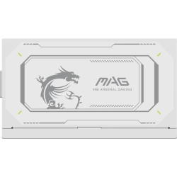 MSI MAG A1000GL PCIE5 WHITE 1000W 80+ Gold Beyaz