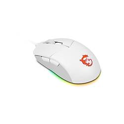 MSI GG CLUTCH GM11 WHITE GAMING MOUSE 5.000 DPI OPTIK SENSOR RGB LED MYSTIC LIGHT OYUNCU FARESI BEYAZ