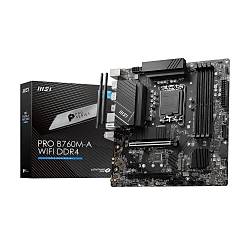 MSI PRO B760M-A WIFI DDR4 SOKET 1700 DDR4 5333(OC) PCI-E M.2 USB3.2 HDMIDP 1X 2.5G LAN  WI-FI 6E MATX