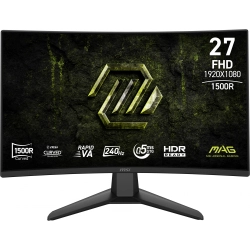 MSI 27 MAG 274CF X24 1920x1080 (FHD) 16:09 CURVE 1500R RAPID VA 240Hz 0.5MS (Min.) FREESYNC PREMIUM GAMING MONITOR