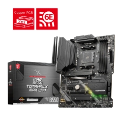 MSI MAG B550 TOMAHAWK MAX WIFI AM4 DDR4 5100(OC) HDMI DP M.2 USB3.2 AMD WIFI 6E RGB ATX