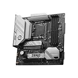 MSI MB B760M PROJECT ZERO SOKET 1700 DDR5 7800(OC) PCI-E ,M.2 USB3.2 HDMI,DP 1X 2.5G LAN WI-FI 6E MATX