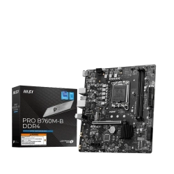 MSI MB PRO B760M-B DDR4 SOKET 1700 DDR4 4800(OC) PCI-E ,M.2 USB3.2 HDMI, 1X 2,5G LAN MATX