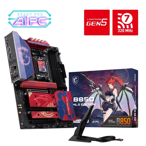 MSI B850 MLG Edition DDR5 8400 MHz (OC) M.2x3 USB 3.2 HDMI Wi-Fi 7 ATX