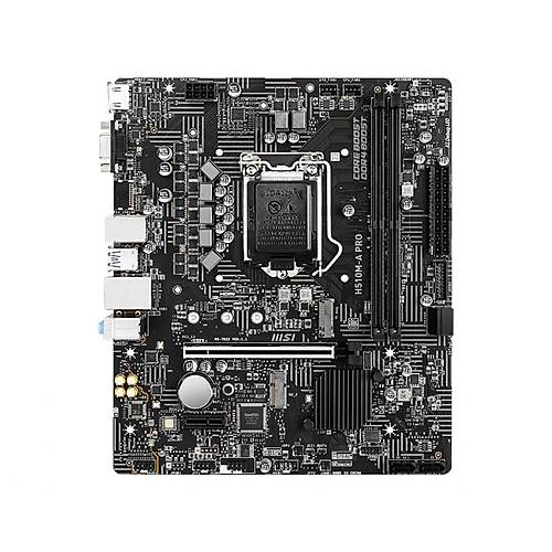 MSI H510M-A PRO SOKET 1200 DDR4 3200 PCI-E GEN 4 M.2 USB3.2 1X 1G LAN MATX