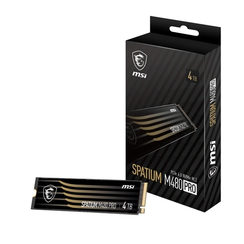 MSI SPATIUM M480 PRO PCIE 4.0 NVME M.2 4TB (7400MB-7000MB/s) SSD