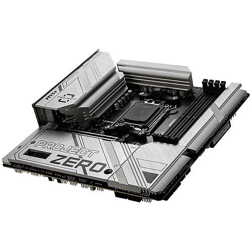 MSI MB B650M PROJECT ZERO AM5 DDR5 7600MHZ(OC) HDMI DP M.2 USB3.2 2.5G LAN WI-FI 6E MATX