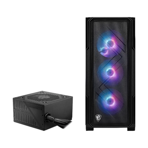 MSI MAG FORGE 150A B65 6x120mm ARGB Fanl� 650W 80+ Bronze Siyah ATX Gaming Kasa