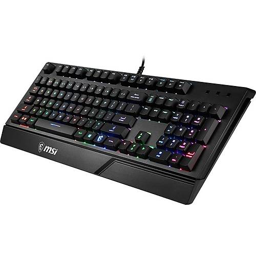 MSI GG VIGOR GK20 TR GAMING KEYBOARD RAINBOW ARKA AYDINLATMA ANTIGHOSTING MEMBRAN SIVI DOKULMESINE DAYANIKLI OYUNCU KLAVYESI TURKCE
