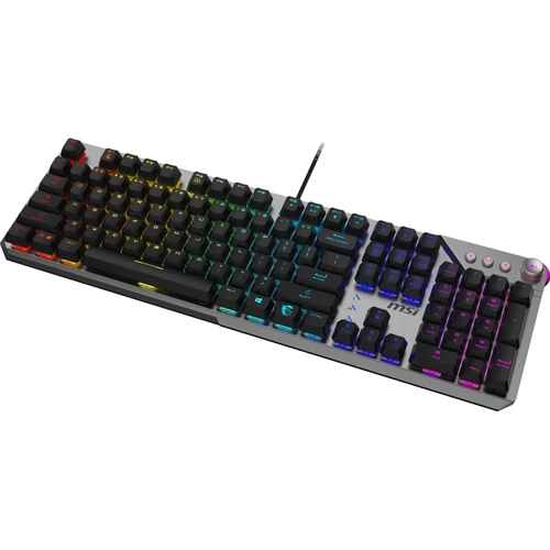 MSI GG STRIKE 600 SILENT TR MEKANIK GAMING KLAVYE  MULTIMEDYA TUSLARI KAILH SESSIZ MEKANIK SWITCH RGB TR LAYOUT