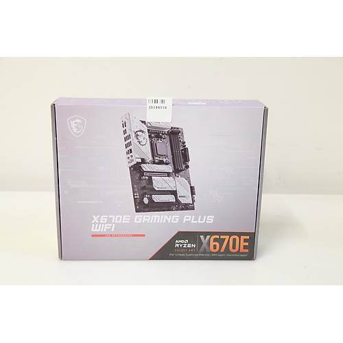 MSI X670E GAMING PLUS WIFI DDR5 7800 MHz (OC) M.2x4 USB 3.2 HDMI DP Wi-Fi 6E ATX (Outlet - Te�hir)