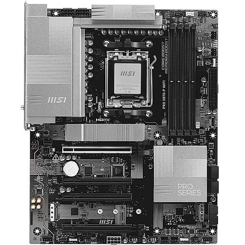 MSI MB PRO X870-P WIFI AM5 DDR5 8200MHZ(OC) 3X M.2 USB4 HDMI 5G LAN WIFI 7 RGB ATX