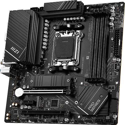MSI MB PRO B650M-A WIFI AM5 DDR5 6400MHZ(OC) HDMI DP M.2 USB3.2 2.5G LAN WIFI 6E MATX