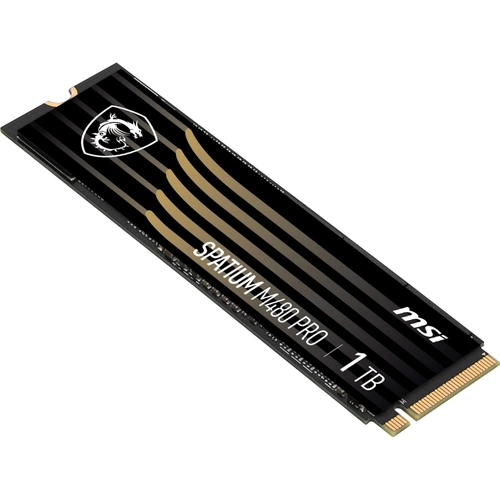 MSI SPATIUM M480 PRO PCIe 4.0 NVMe M.2 1TB (7400MB-6000MB/s) SSD