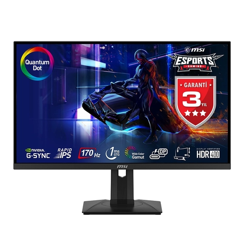 MSI 27 G274QPF QD 2560x1440 (WQHD) 16:9 FLAT RAPID IPS 170HZ 1MS G-SYNC COMPATIBLE PIVOT GAMING MONITOR