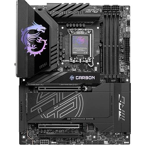 MSI MB MPG Z890 CARBON WIFI SOKET 1851 DDR5 9200MHZ(OC) USB 20GBPS 5XM.2 2XTB4 HDMI DISPLAY 1X5G 1X 2,5 LAN WIFI 7 ATX