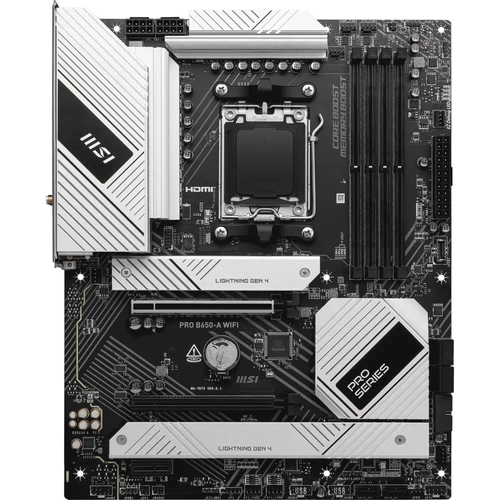 MSI MB PRO B650-A WIFI AM5 DDR5 7600MHZ(OC) HDMI DP 3X M.2 USB 20 GBPS 2.5G LAN WI-FI 6E ATX