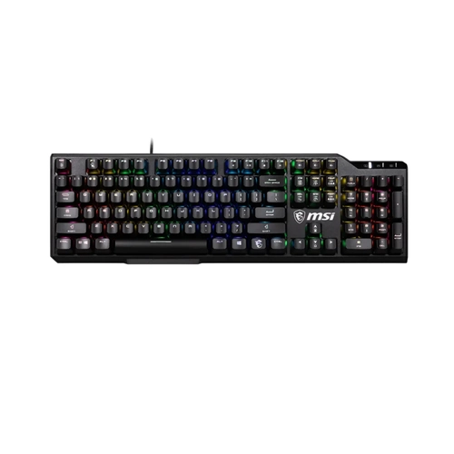 MSI GG VIGOR GK41 LR TR MEKANIK GAMING KLAVYE KAILH LINEAR RED SWITCHES 10 BOLGEDE 10 DAN FAZLA RGB LED AYDINLATMA EFEKTI. TURKCE Q