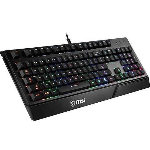 MSI GG VIGOR GK20 TR GAMING KEYBOARD RAINBOW ARKA AYDINLATMA ANTIGHOSTING MEMBRAN SIVI DOKULMESINE DAYANIKLI OYUNCU KLAVYESI TURKCE