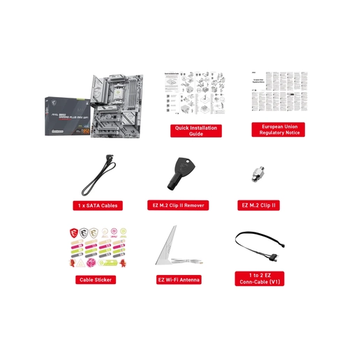 MSI MAG B850 GAMING PLUS MAX WIFI AM5 DDR5 8200MHZ(OC) DP 3x M.2 USB 10Gbs 5G LAN WI-FI 7 ATX