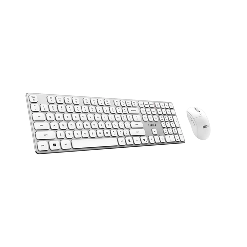 MSI Forge K210 White Combo TR Kablosuz Klavye Mouse Set