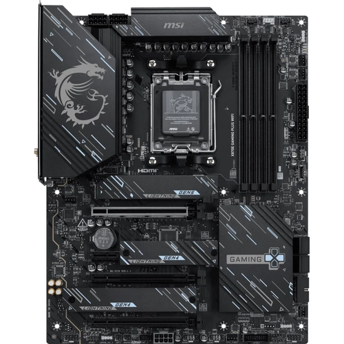 MSI MB X870E GAMING PLUS WIFI AM5 DDR5 8200MHZ(OC) 3X M.2 USB 40GBPS HDMI DP 5G LAN WIFI 7 RGB ATX
