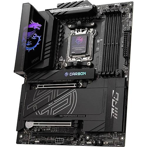 MSI MB MPG X870E CARBON WIFI AM5 DDR5 8400MHZ(OC) USB4 4X M.2 HDMI 5G LAN 2.5G LAN WIFI 7 RGB ATX
