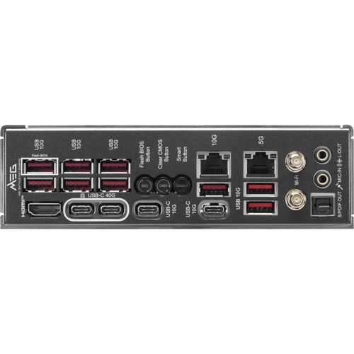 MSI MEG X870E ACE MAX DDR5 9000 MHz (OC) M.2x5 USB 3.2 HDMI Wi-Fi 7 RGB ATX