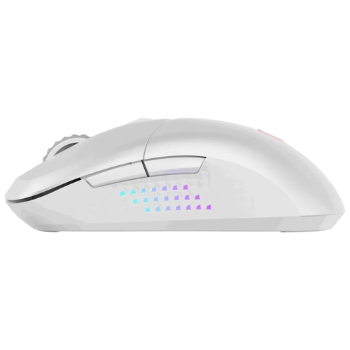 MSI GG VERSA 300 ELITE WIRELESS WHITE 65 GRAM GAMING MOUSE 26000 DPI 1000 Hz / 1MS PIXART PAW-3395DM OMRON MICRO SWITCH RGB LED 2.4 GHz Bluetooth 5.3 USB 2.0 KABLOSUZ MOUSE