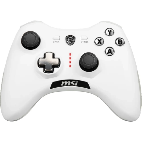 MSI GG FORCE GC20 V2 BEYAZ OYUN KOLU PC/KONSOL/ANDROID 4.1+ DESTEGI 2 MILYON BASIS ANAHTARLAR CIFT TITRESIM MOTORU 2M/30CM ANTROID K