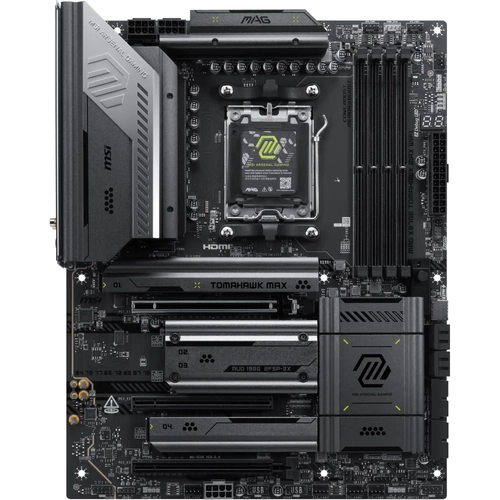 MSI MAG X870E TOMAHAWK MAX WIFI DDR5 8400 MHz (OC) M.2x4 USB 3.2 HDMI Wi-Fi 7 RGB ATX