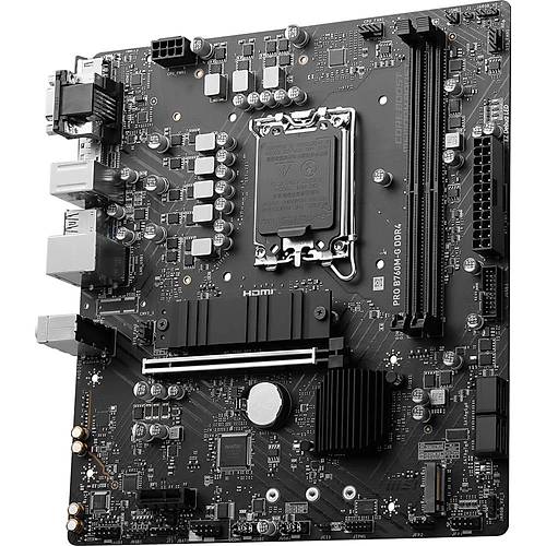 MSI PRO B760M-G DDR4 SOKET 1700 DDR4 4800(OC) PCI-E M.2 USB3.2 HDMIDPVGA 1X 2.5G LAN MATX