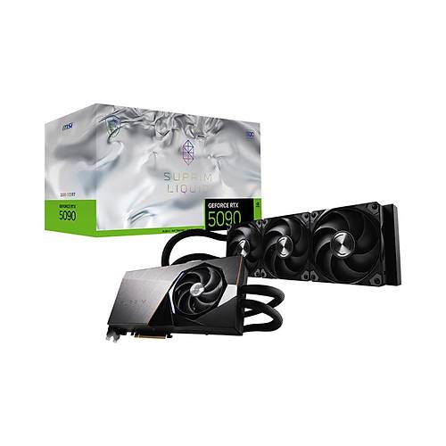 MSI VGA GeForce RTX 5090 32G SUPRIM LIQUID SOC RTX5090 32GB GDRR7 512B DX12 PCIE 5.0 X16 (3XDP 1XHDMI)