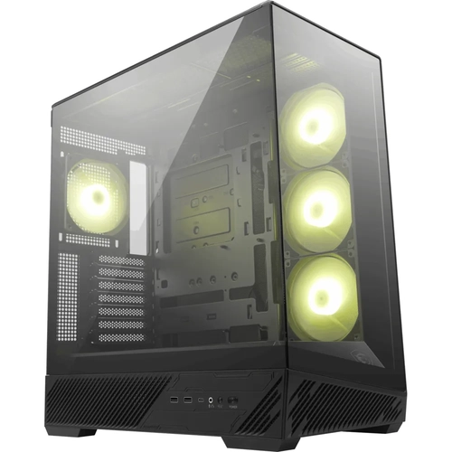 MSI MAG PANO 130R PZ TEMPERLI CAM 3X120MM REVERSE ARGB 1X120MM ARGB FAN ATX PANORAMIK GAMING BILGISAYAR KASASI